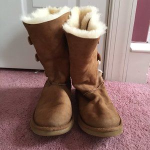 UGGs Bailey Button Chestnut Boots